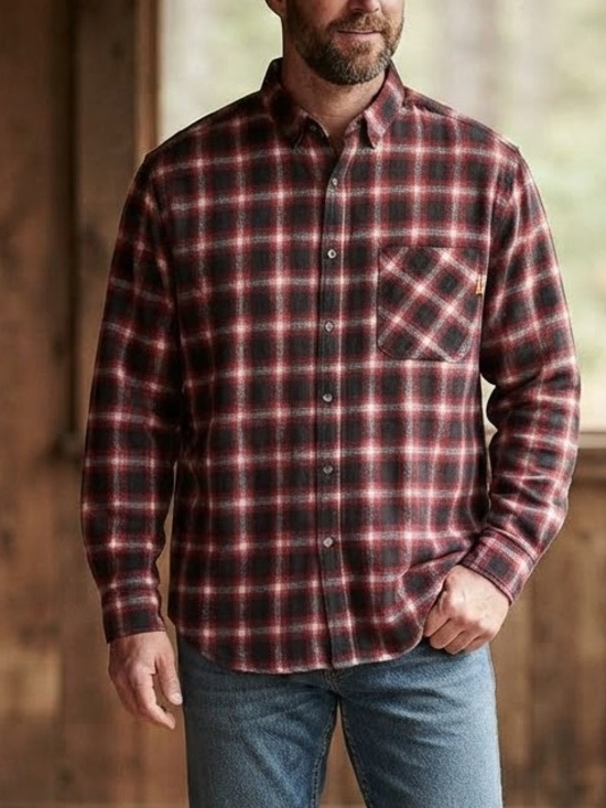 Woolrich Other - Woolrich Men's Red Black Plaid Button Down Flannel Shirt XXL Grunge Gorpecore